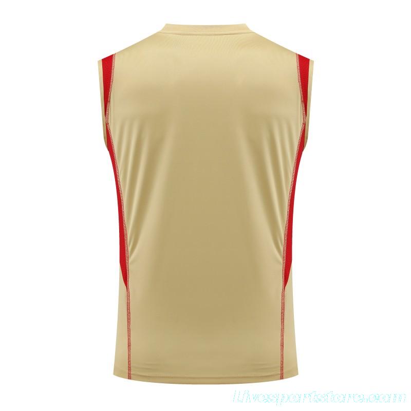 23-24 Sao Paulo Beige Vest Jersey+Shorts