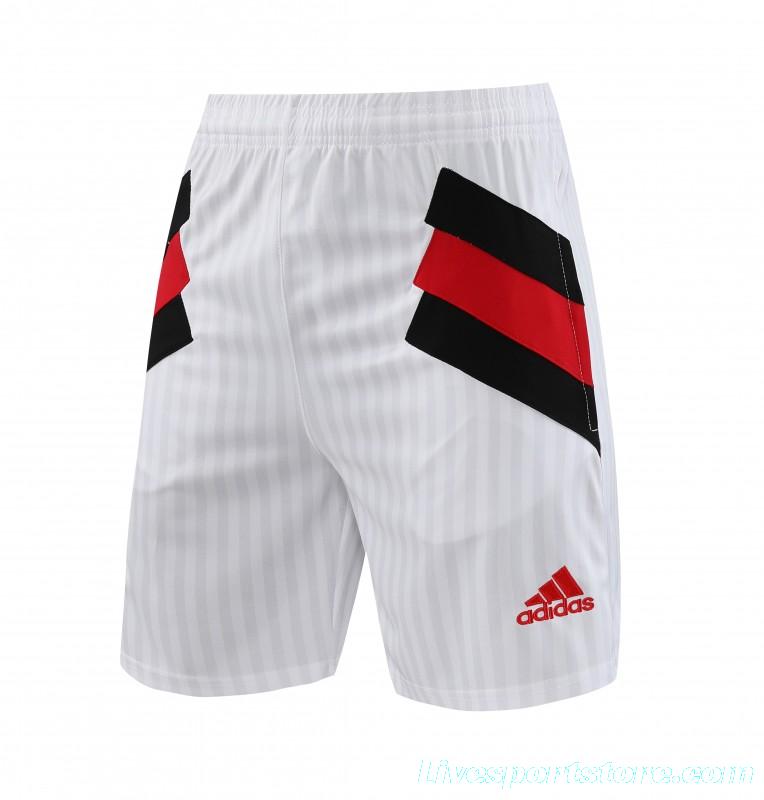 23-24 Flamengo White Remake Icon White Short Sleeve Jersey+Shorts