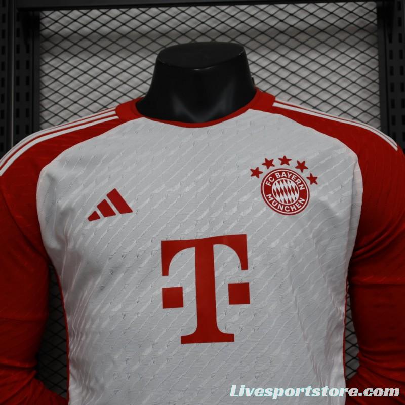 Player Version 23/24 Bayern Munich Home Long Sleeve Jersey