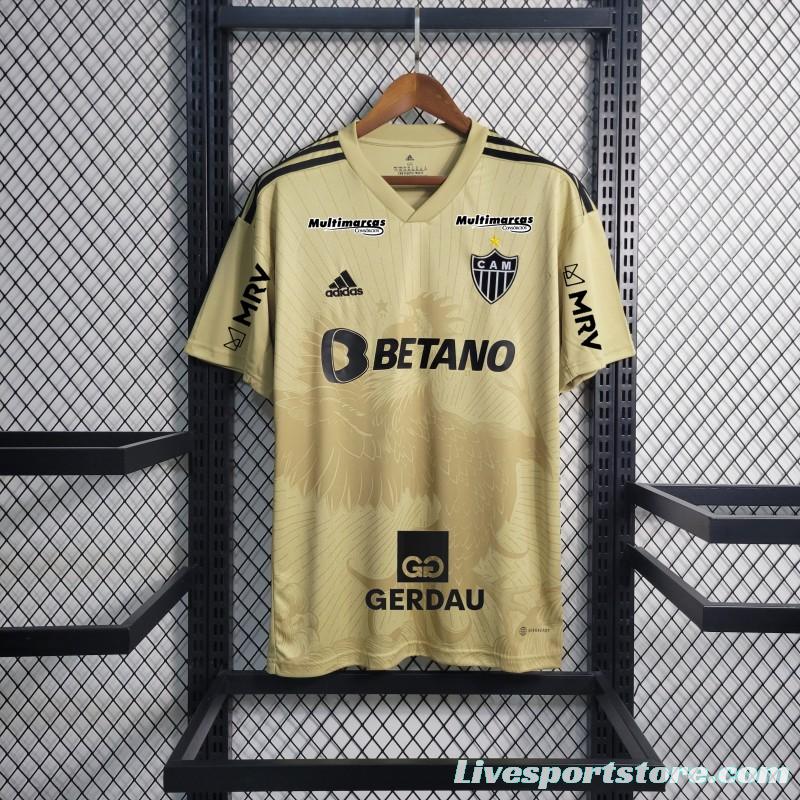 22-23 Atletico Mineiro Third Yellow Jersey+ All Sponsor