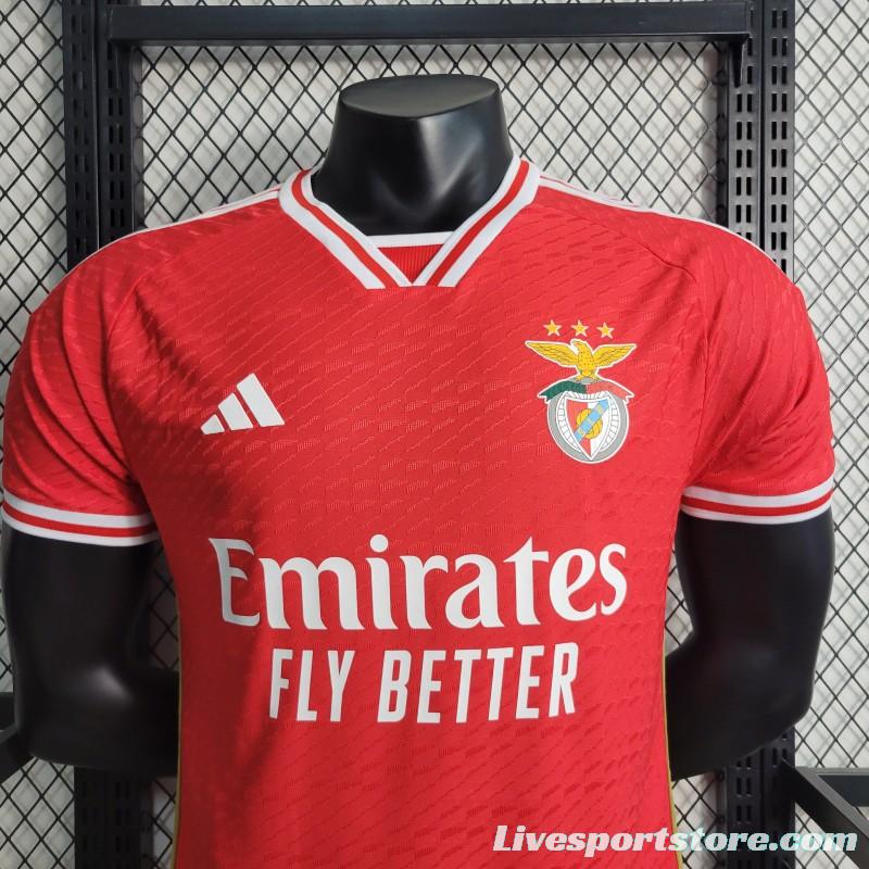 Player Version 23-24 Benfica Home Jersey