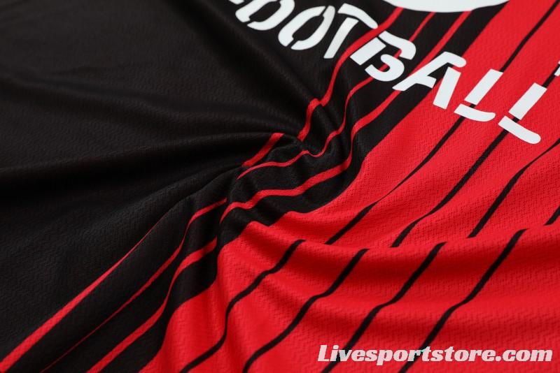 23 24 AC Milan Black Red Short Sleeve+Shorts