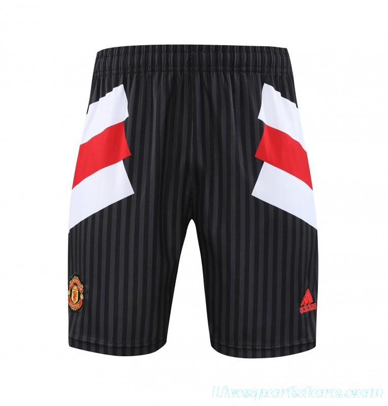 23 24 Manchester United Black Remake Icon Short Sleeve+Shorts