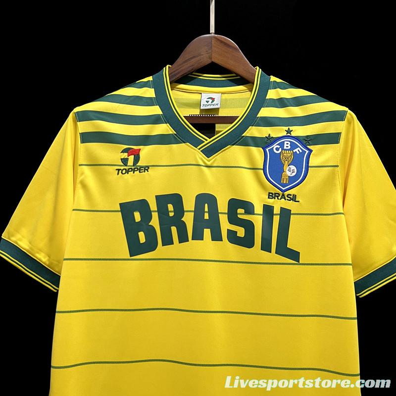 Retro Brazil 1984 Home Jersey