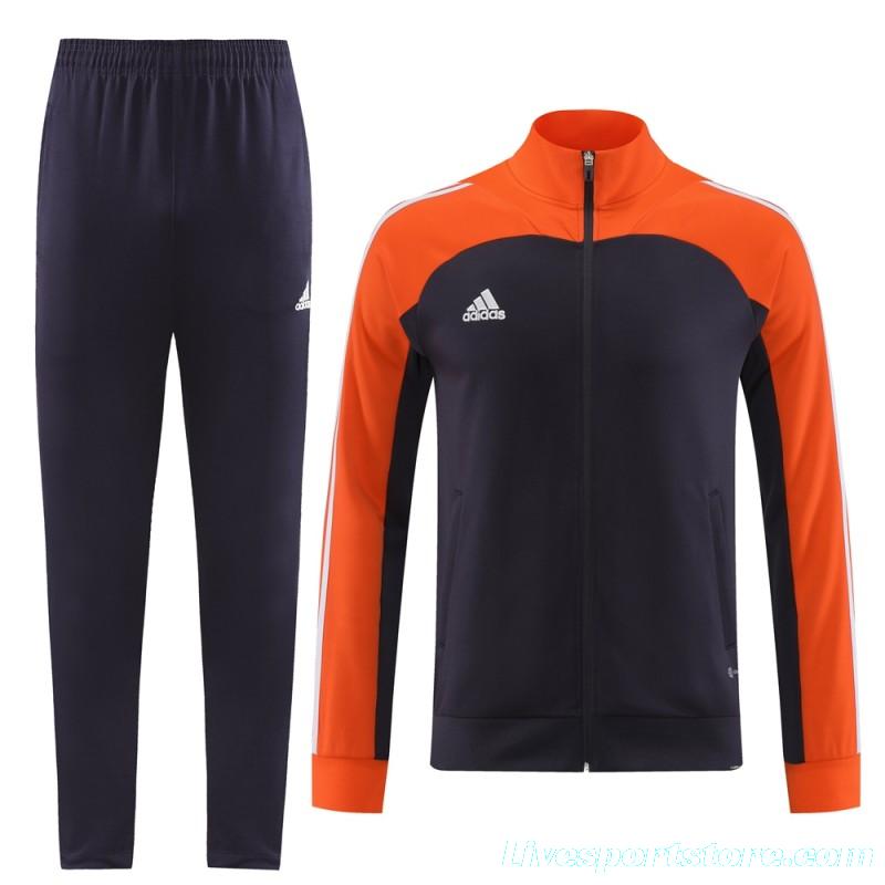 23/24 Adidas Orange/Navy Full Zipper +Pants