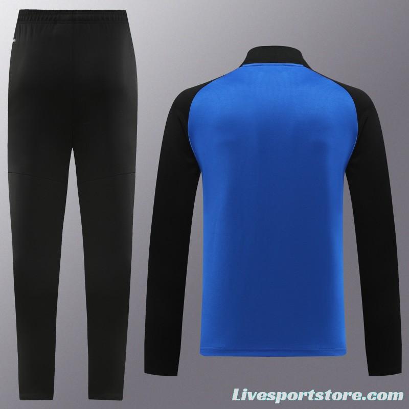 23/24 PUMA Black/Blue Full Zipper Hooide Jacket+Pants