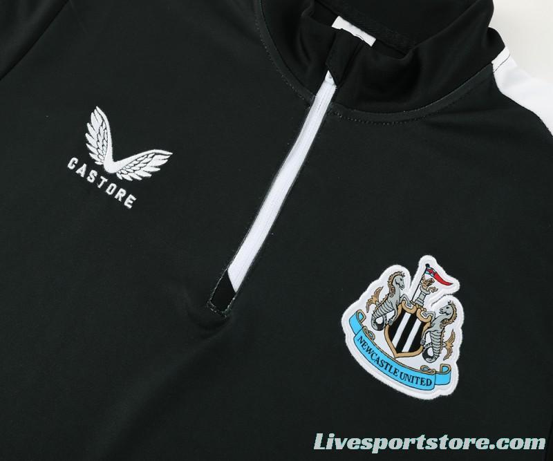 23/24 Newcastle United Black Half Zipper Jacket+Pants