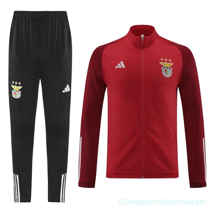 23/24 Benfica Red Full Zipper Jacket+Pants