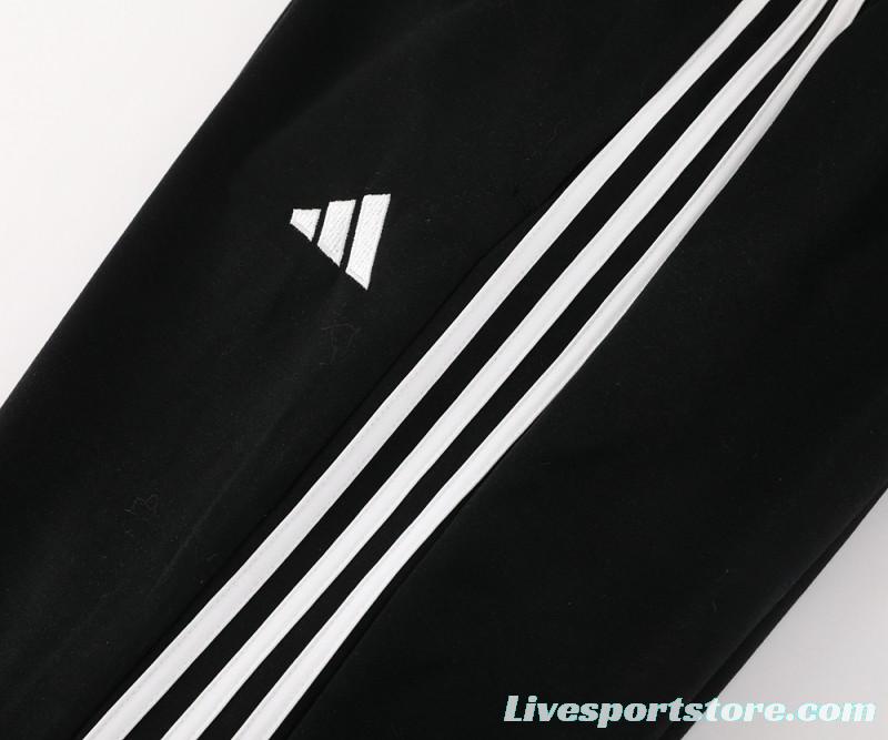 2024 Adidas Black Full Zipper HoodieJacket+Pants