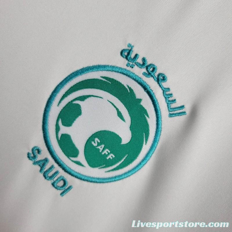 2024 Kids Saudi Arabia Away White Jersey