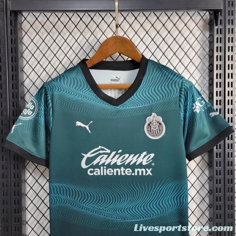 23/24 Kids Chivas Guadalajara Green Jersey