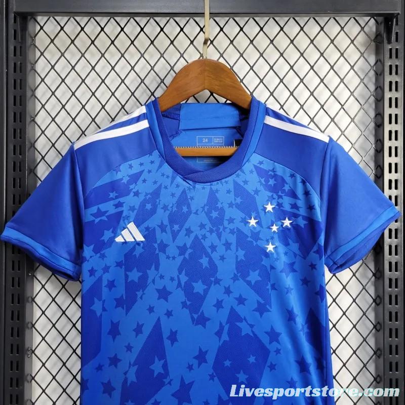 24/25 Kids Cruzeiro Home Jersey