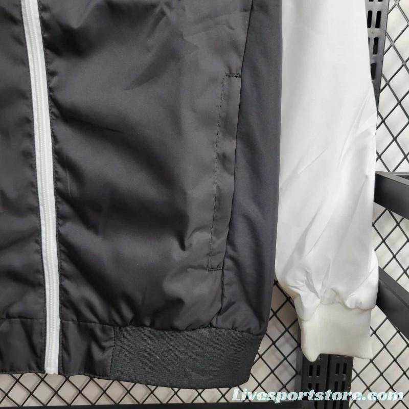 2024 Adidas Black White Windbreaker