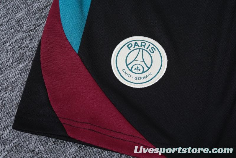 23/24 PSG Cotton Blue  Short Sleeve Jersey+Shorts