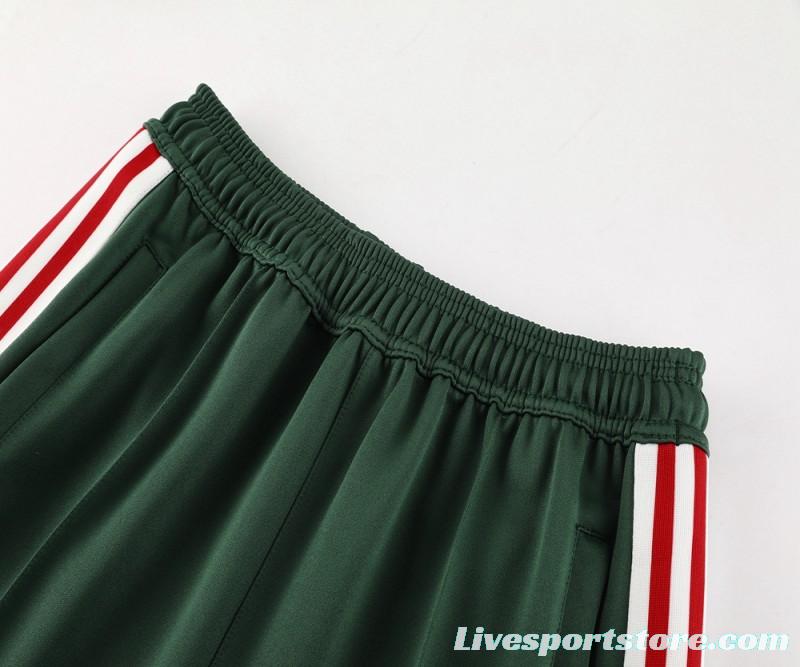 2024 Mexico Green Full Zipper Jacket +Long Pants