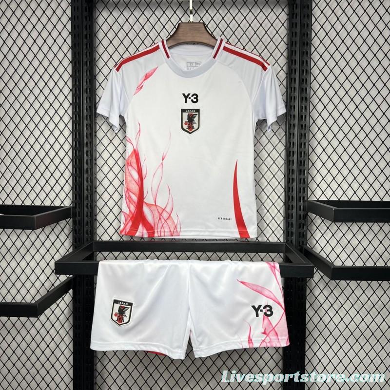 2024 Kids Japan Away White Jersey