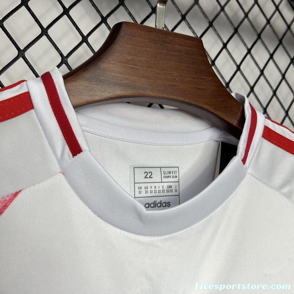 2024 Kids Japan Away White Jersey