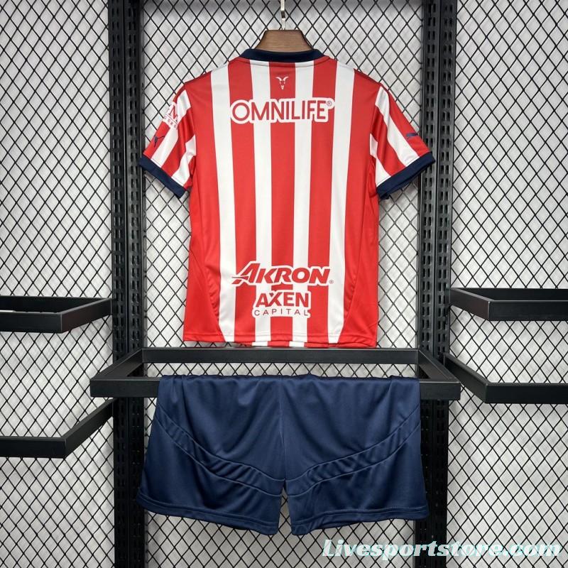 24/25 Kids Chivas Guadalajara Home Jersey