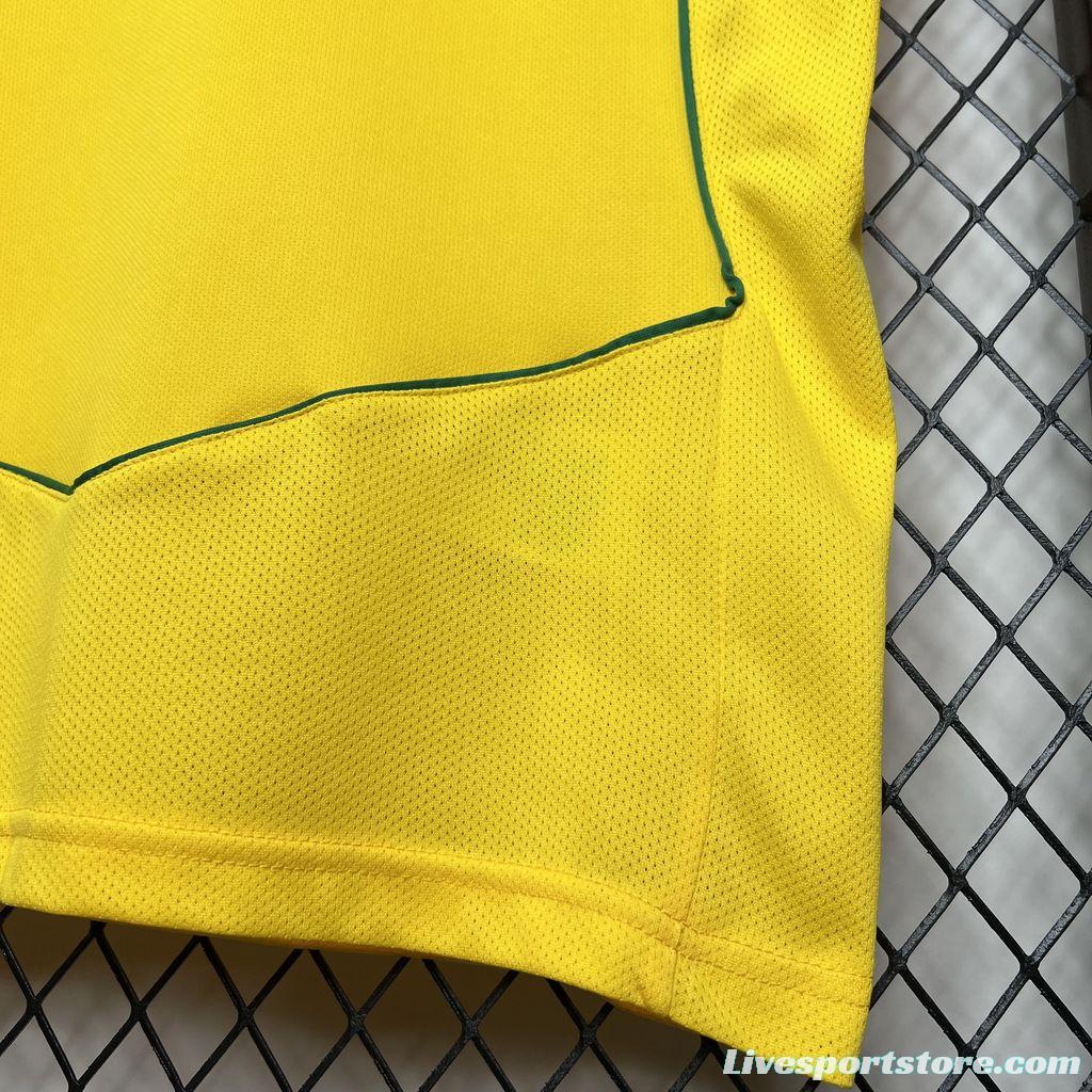 Retro 2004 Brazil Home Jersey