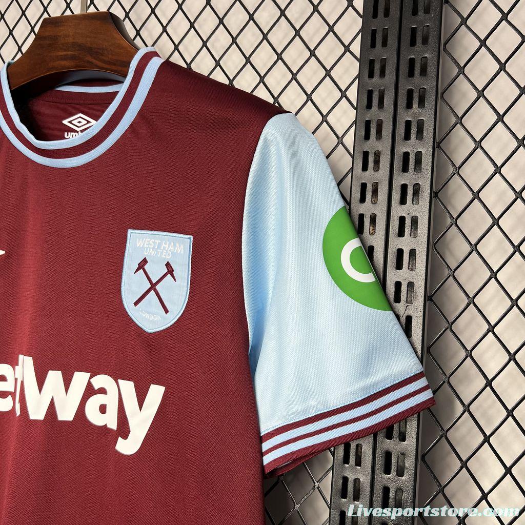 24/25 West Ham United Home Jersey