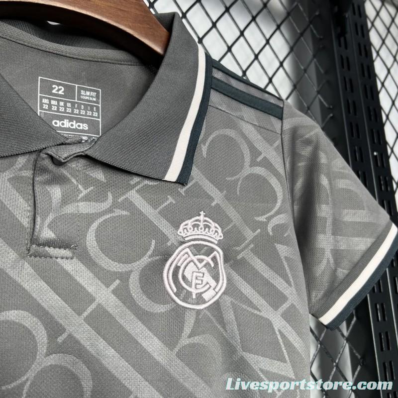 24/25 Kids Real Madrid Third Black Jersey