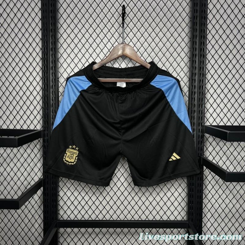 2024 Argentina Home Black Shorts