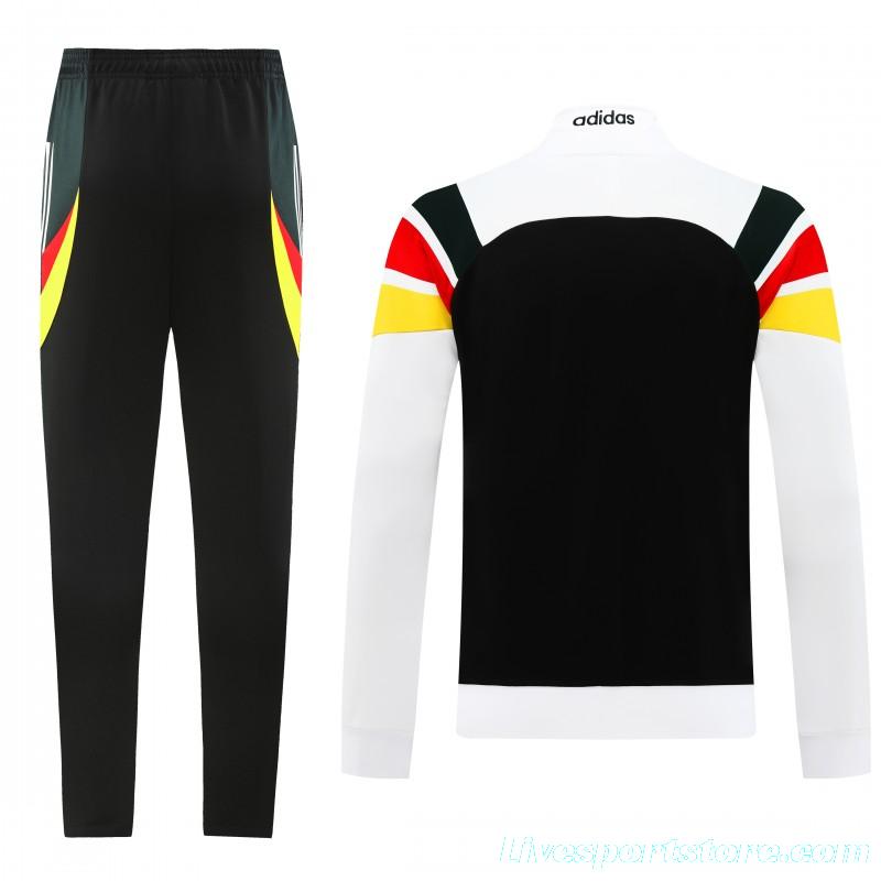 2024 Germany White Full Zipper Jacket +Long Pants