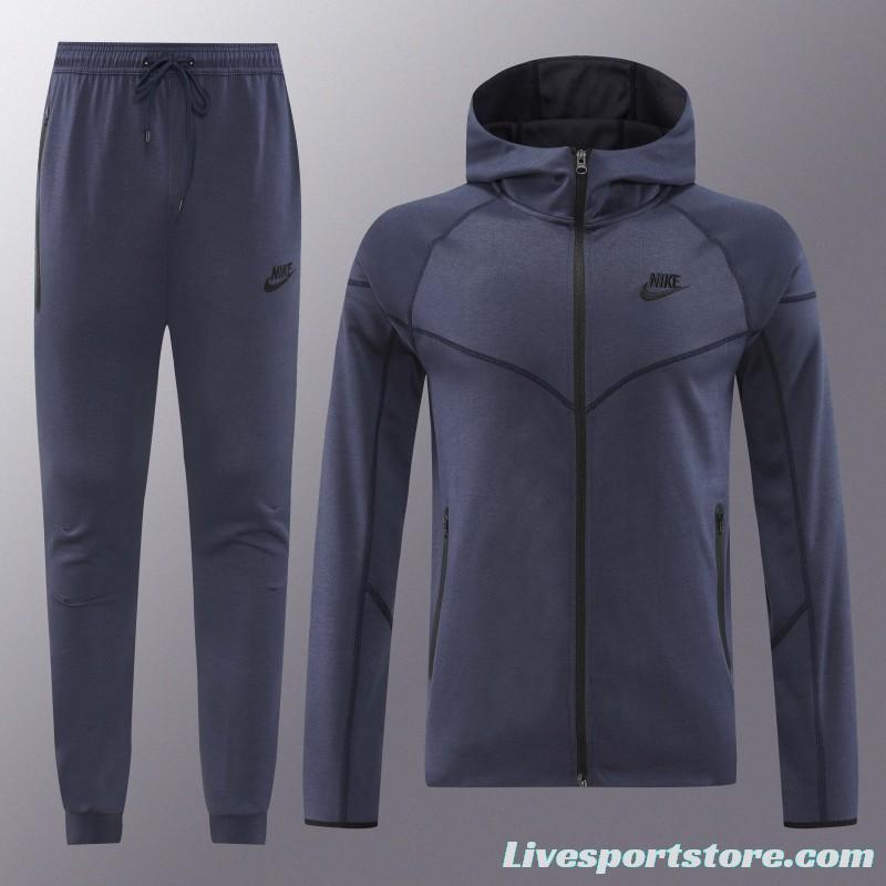 24/25 Nike Navy Hoodie Full Zipper Jacket +Long Pants