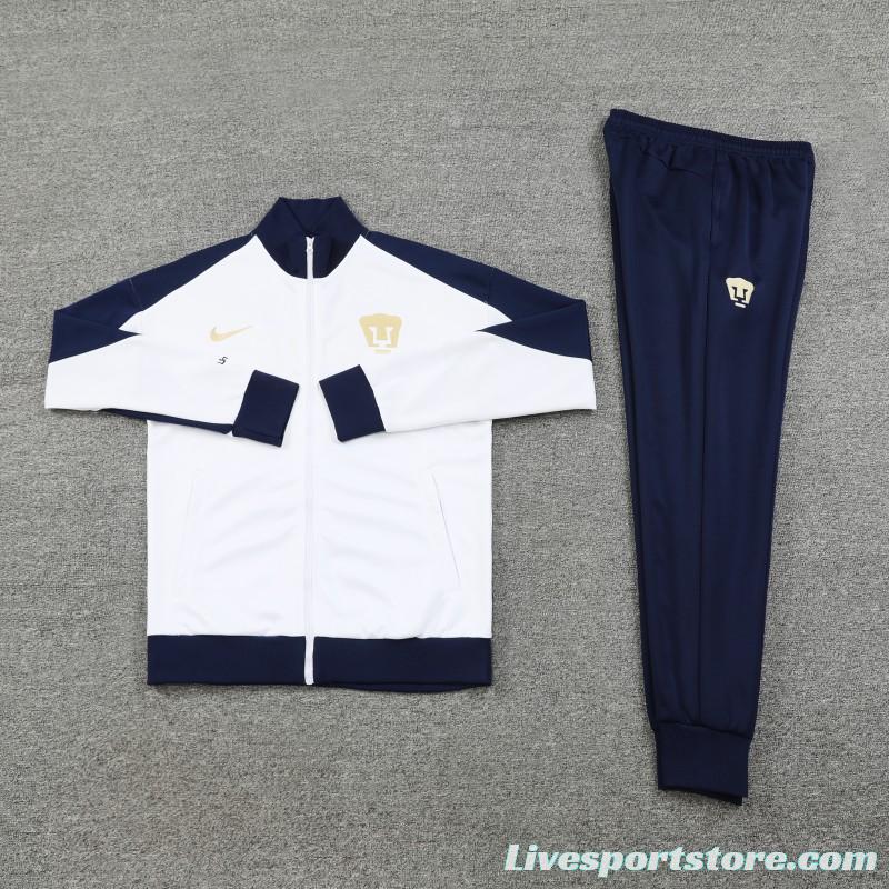 24/25 Club America White Full Zipper Jacket +Long Pants