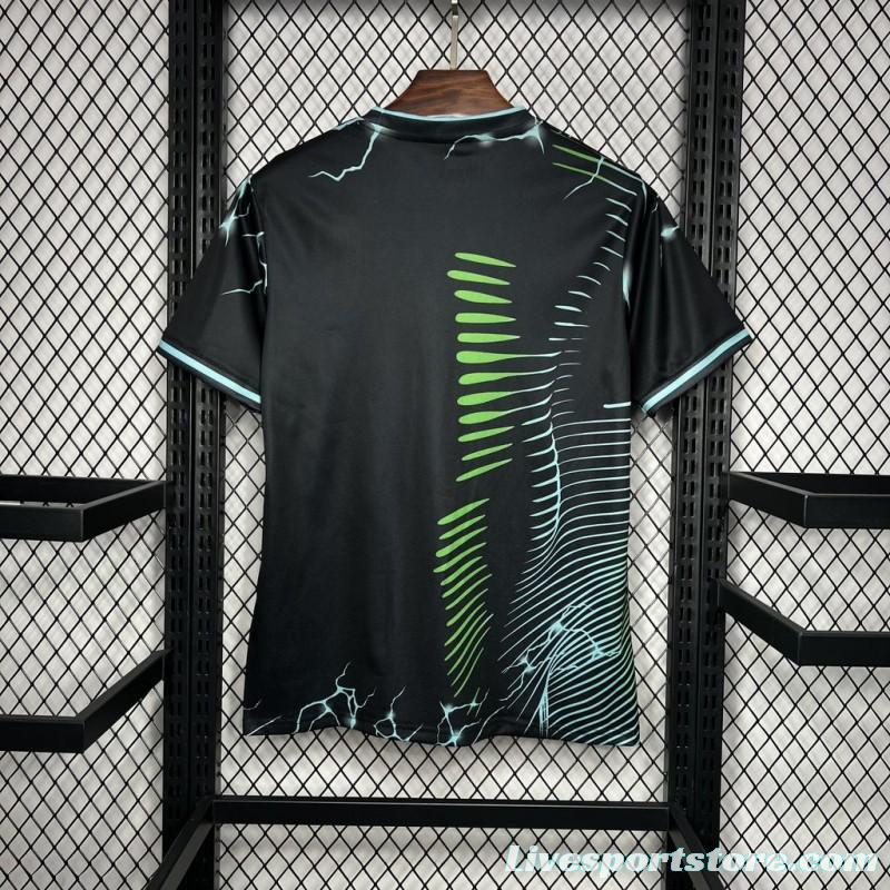 2024/25 Real Madrid Special Edition Black And Green Jersey