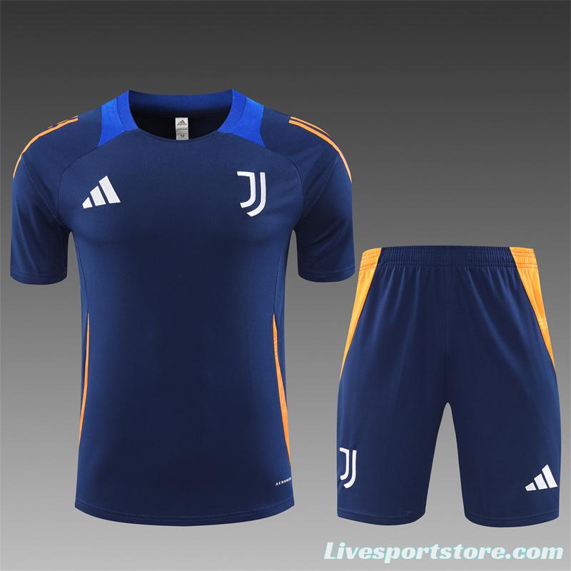 24/25 Juventus Navy Short Sleeve Jersey+Shorts