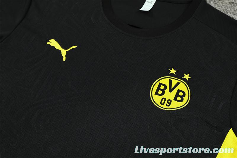 24/25 Borussia Dortmund Black Short Sleeve Jersey+Shorts