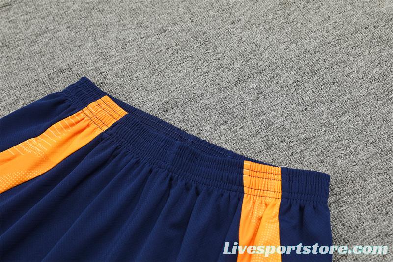 24/25 Juventus Orange/Navy Short Sleeve Jersey+Shorts