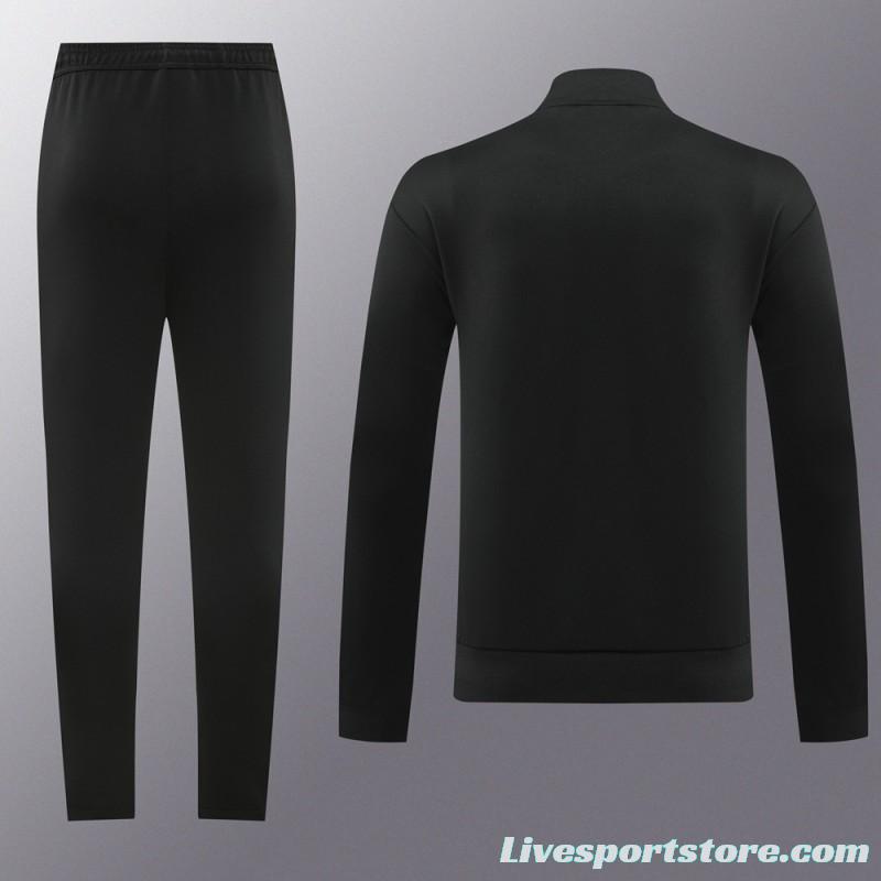 2024 Adidas Black Full Zipper Jacket +Long Pants