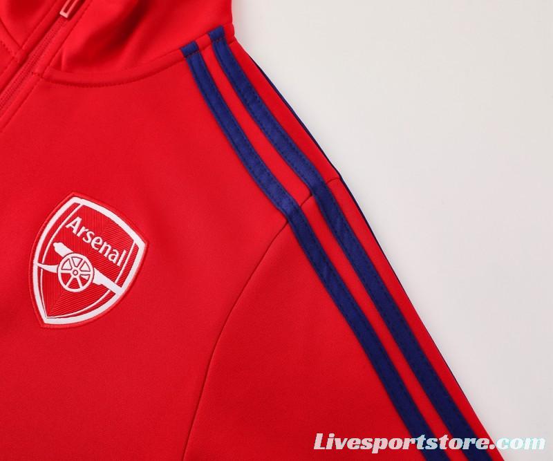 24/25 Arsenal Red Full Zipper Jacket +Long Pants