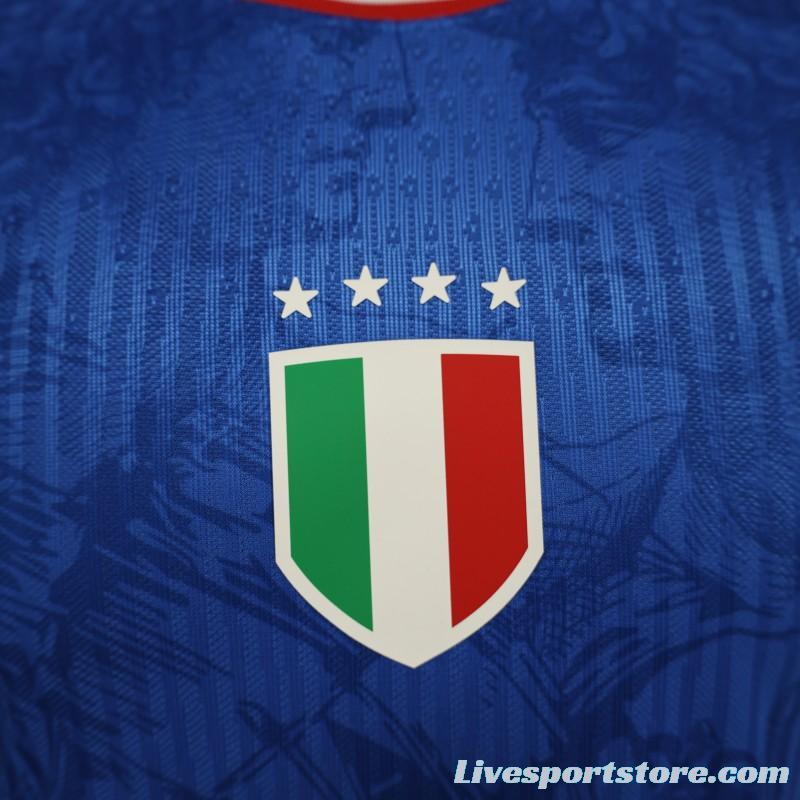 Player Version 2024 Italy Michelangelo Blue Special Training Jersey