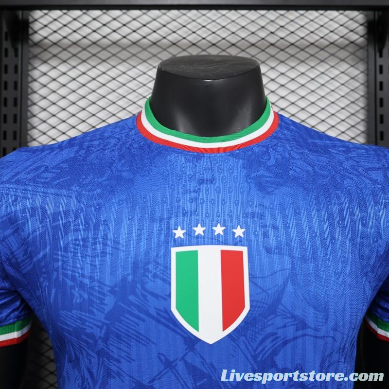 Player Version 2024 Italy Michelangelo Blue Special Training Jersey