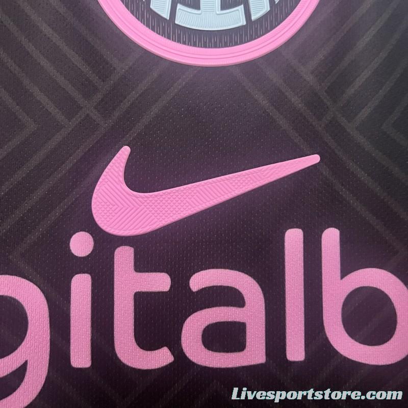 24/25 Inter Milan Black With Pink Snake Jersey