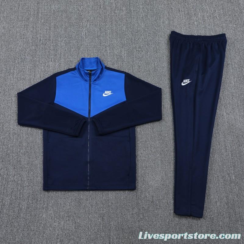 2024 NIKE Navy/Blue Full Zipper Jacket +Long Pants