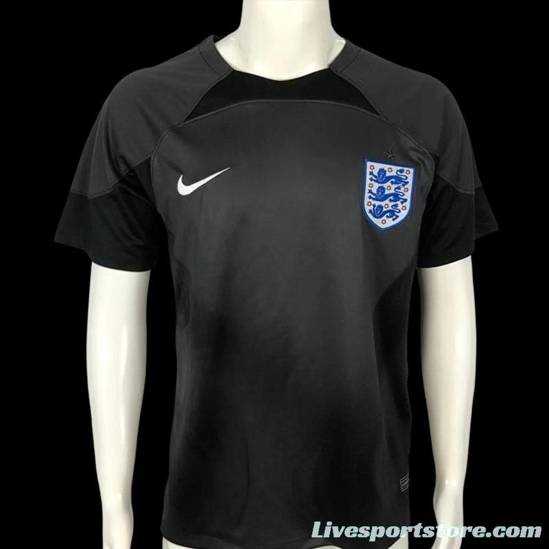 2022 England Black Goalkeeper Jersey