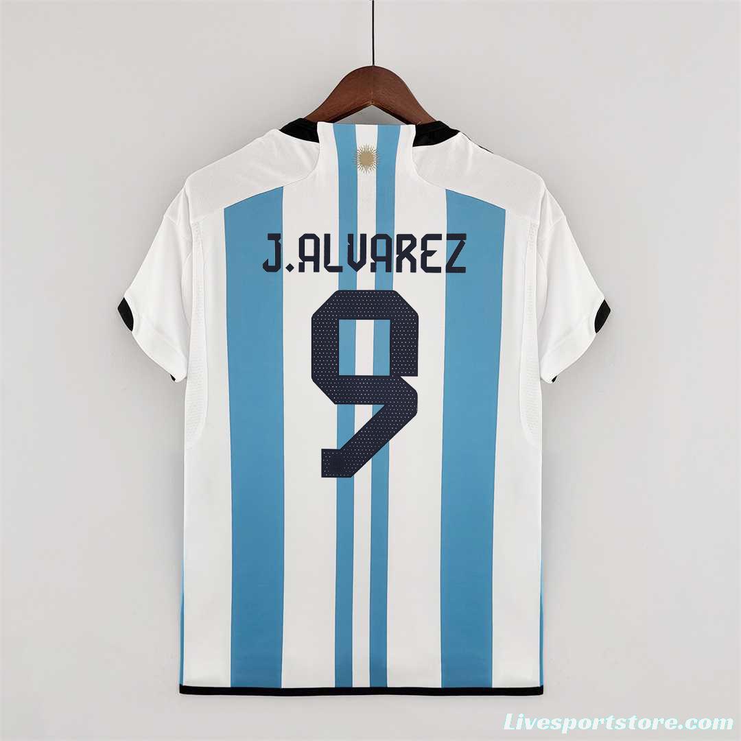 2022 Argentina Home Soccer Jersey