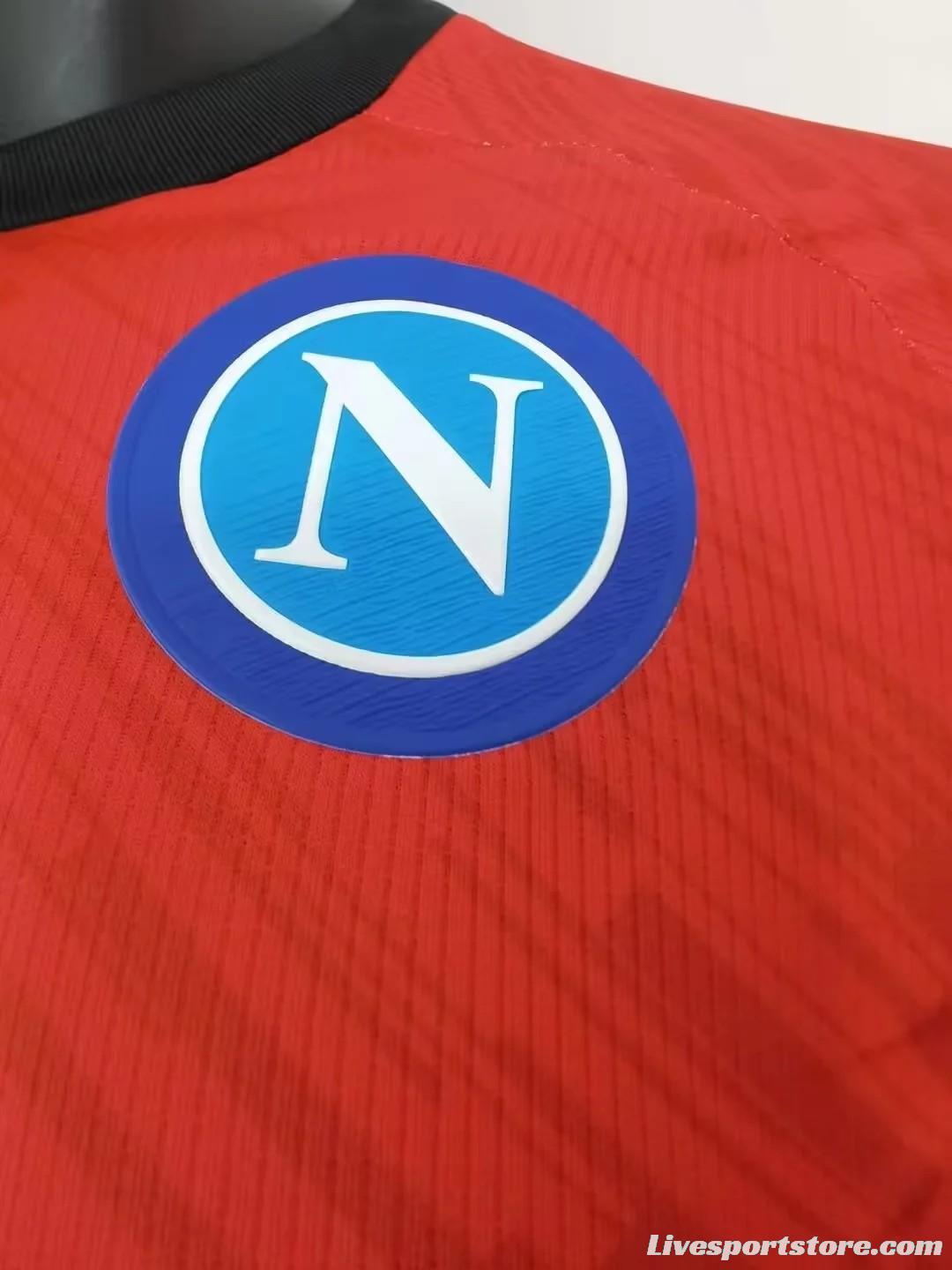 22/23 SSC Napoli Face Game Red Jersey