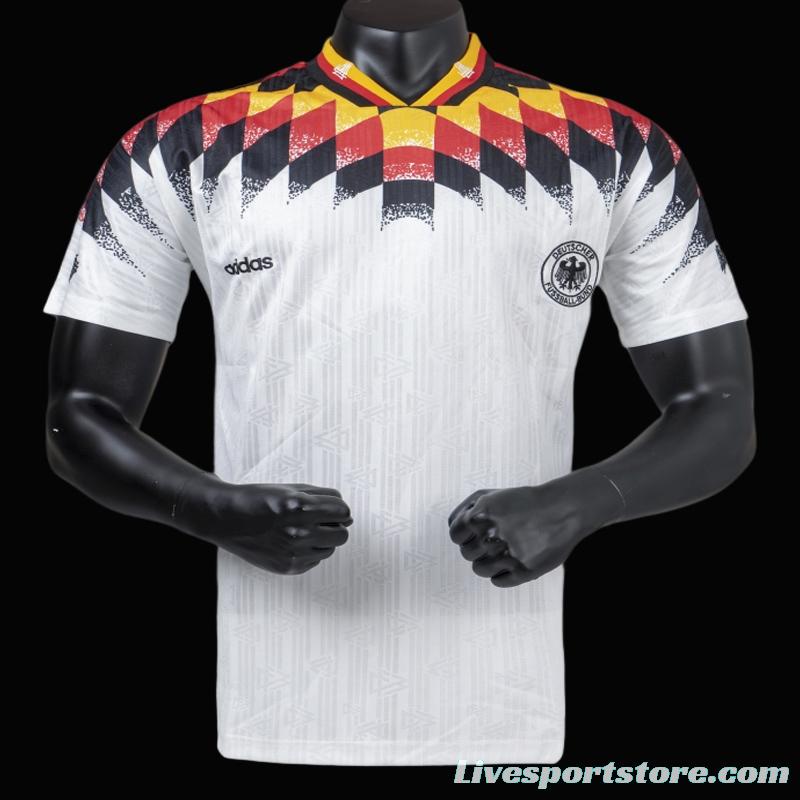 Retro 1994 Germany Home Soccer Jersey