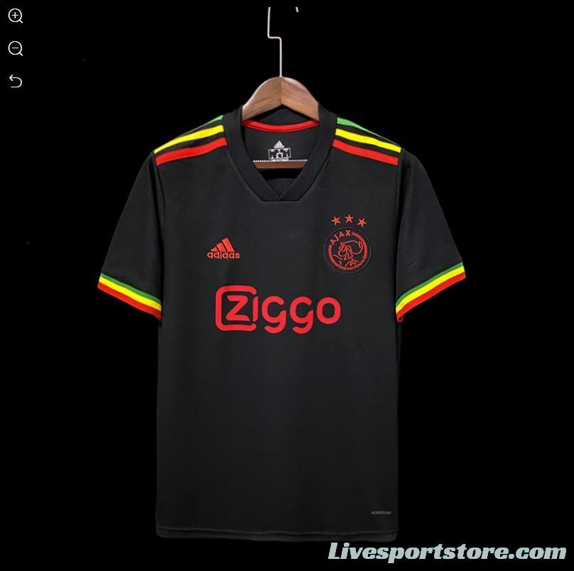 Retro 21/22 Ajax Third Black Jersey