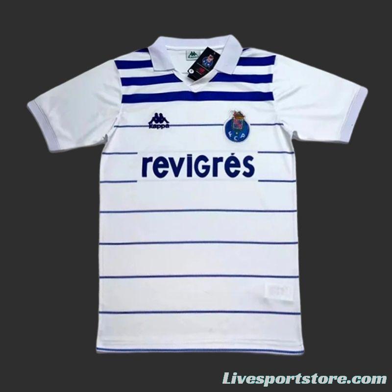 Retro 85/86 Porto Away White Jersey