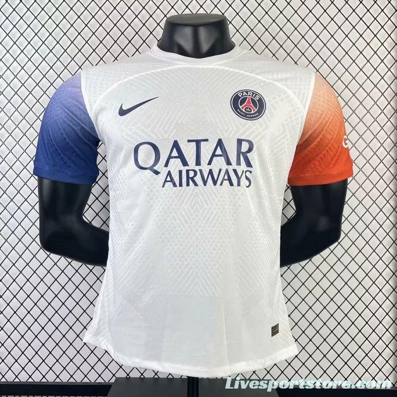 Player Version 23/24 PSG White Training Pre-Match Jersey