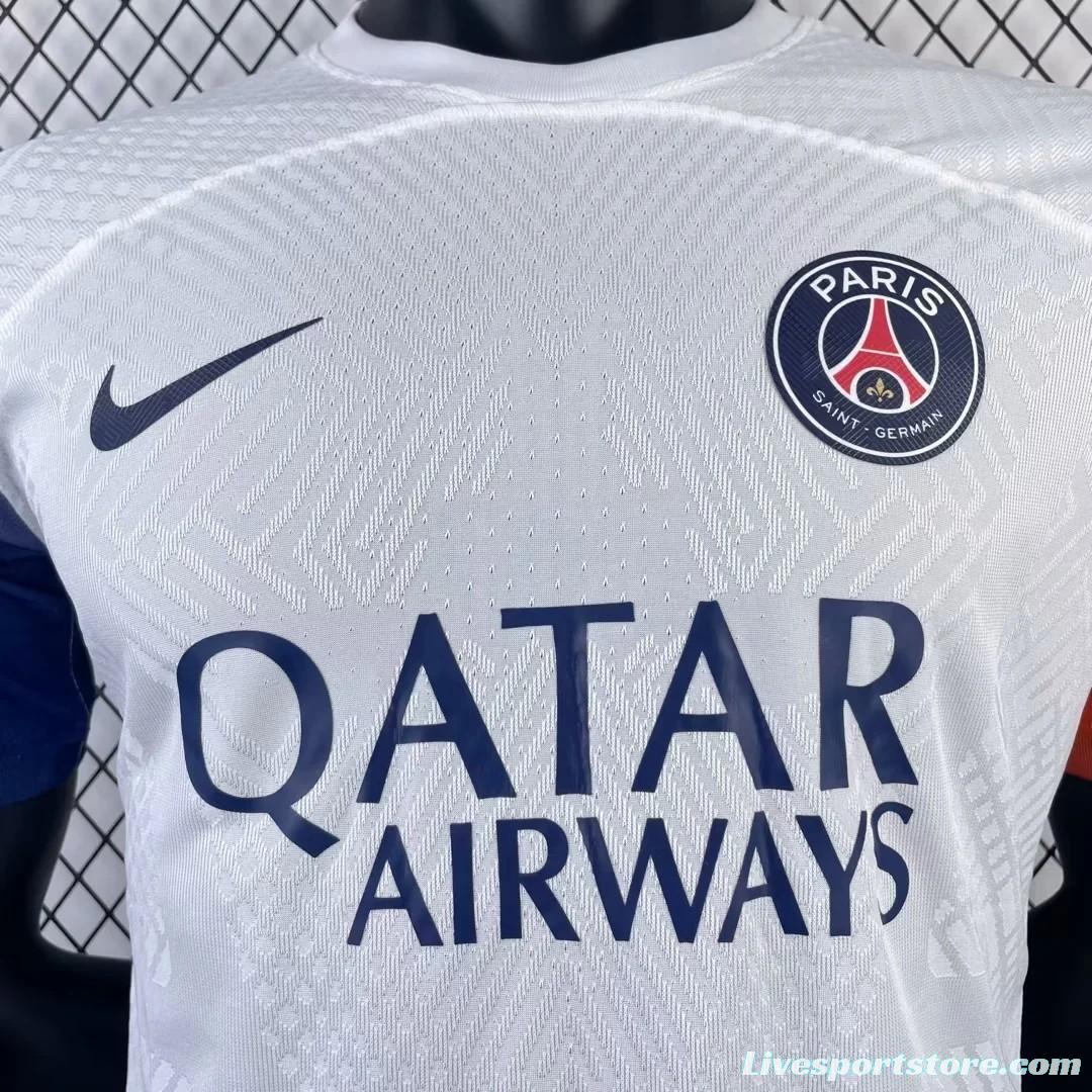 Player Version 23/24 PSG White Training Pre-Match Jersey