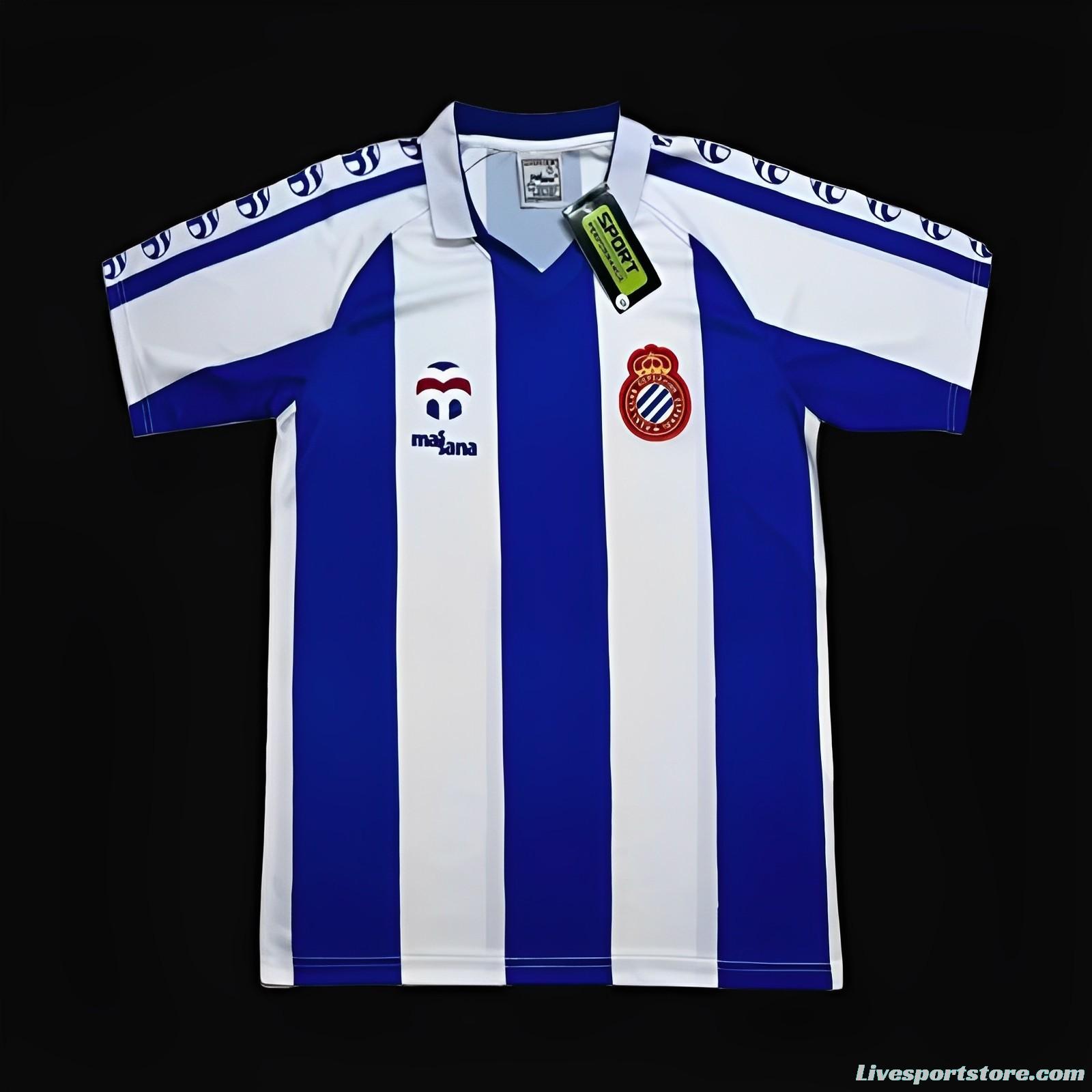 Retro 84-89 Espanyol Home Jersey