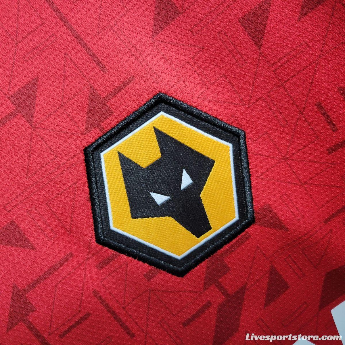 23/24 Wolverhampton Wanderers Away Red Jersey