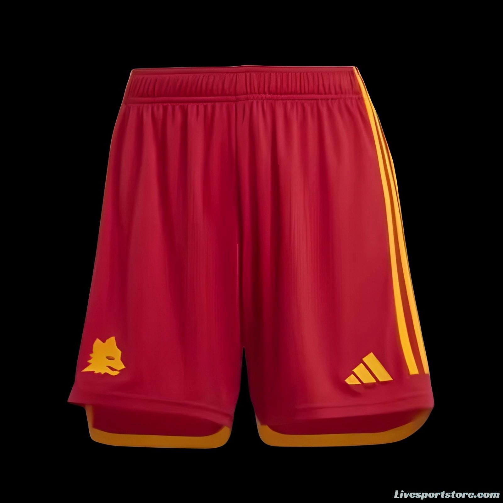 23/24 AS Roma Home Shorts